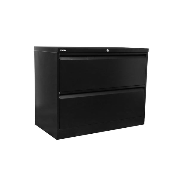 2 Drawer Filing Cabinet Black