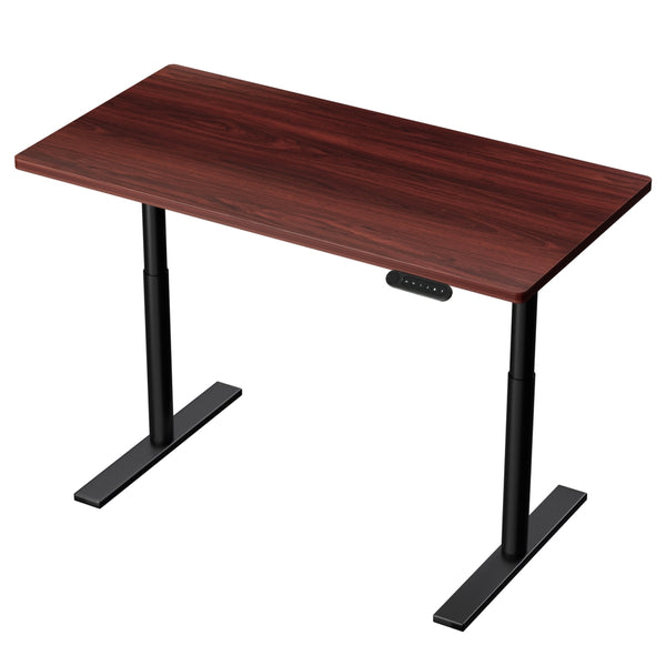 Artiss Electric Standing Desk Motorised Adjustable Sit Stand Desks Black Walnut