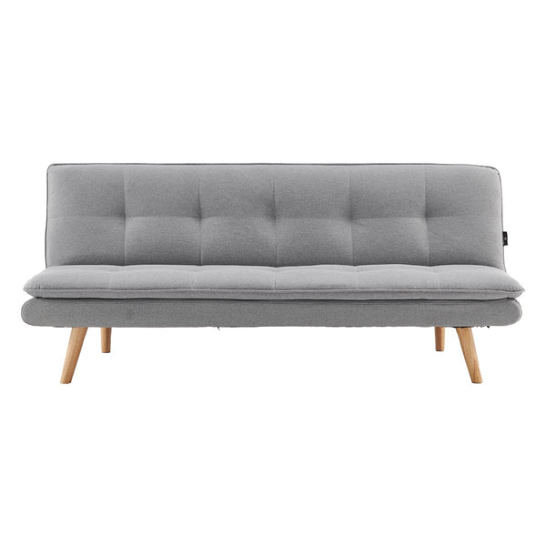 Linen couch 3 seater sofa