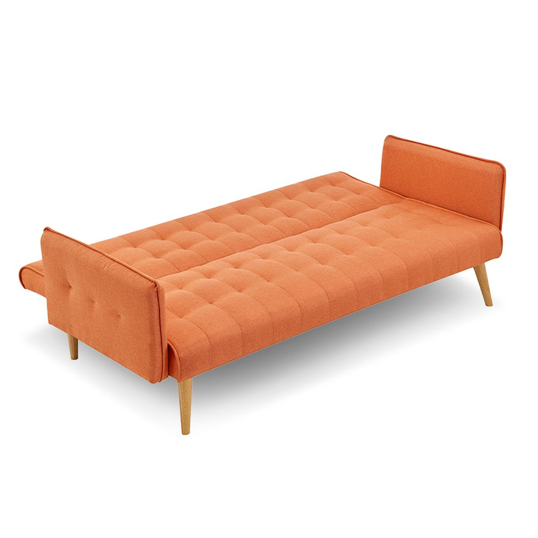 Orange sofa bed