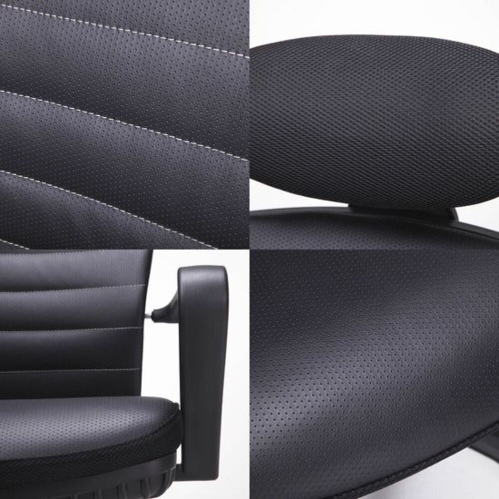 Korean Black Office Chair Ergonomic Cozy