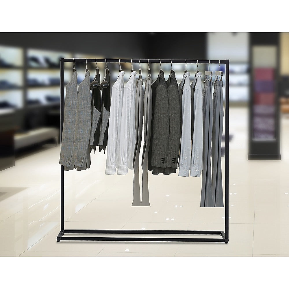 Garment Rack Office Commercial Clothing Garment Rack Retail Shop - Black Rack | Office ...