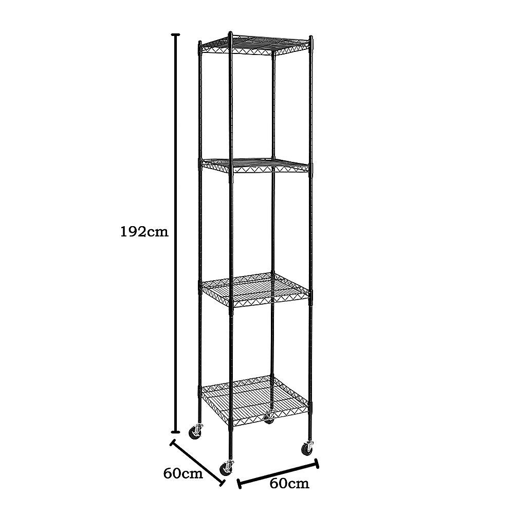 Modular Wire Storage Shelf 600 x 600 x 1800mm Steel Shelving